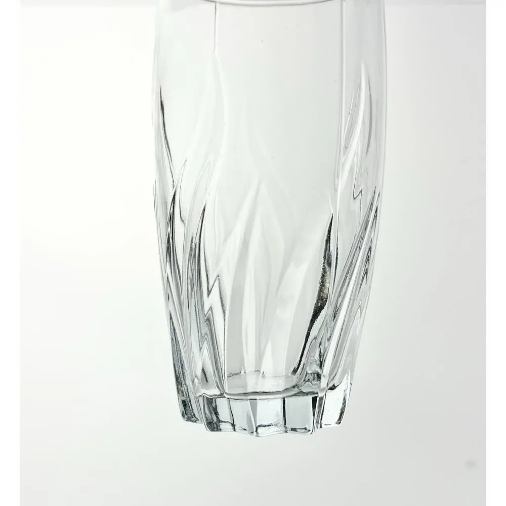 Anchor Hocking “Central Park, Clear” 6 Highball Tumbler Drinking Glasses 6” 16oz
